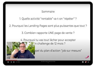 Plan d'action : formation copywriting, pages de vente