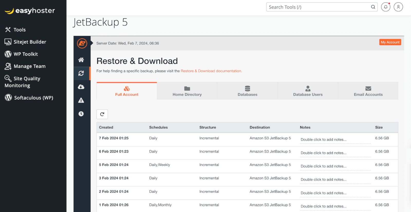 Meilleur hébergemnet Web fiable et sécurisé avec sauvegardes JetBackup5 et cPanel 