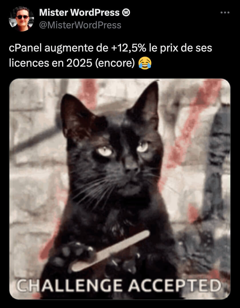 Augmentation de Tarifs de cPanel pour 2025
